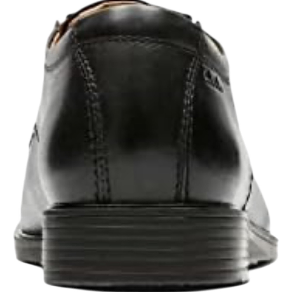 Clarks/Men's Tilden Cap Oxford Dress Shoe/Black Leather/Size: 10 1/2 W - Picture 3 of 14